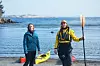 DUO: Tine Raisbæk og Elisabeth Sørum padler ofte sammen. De holder også kurs i yoga og padling.