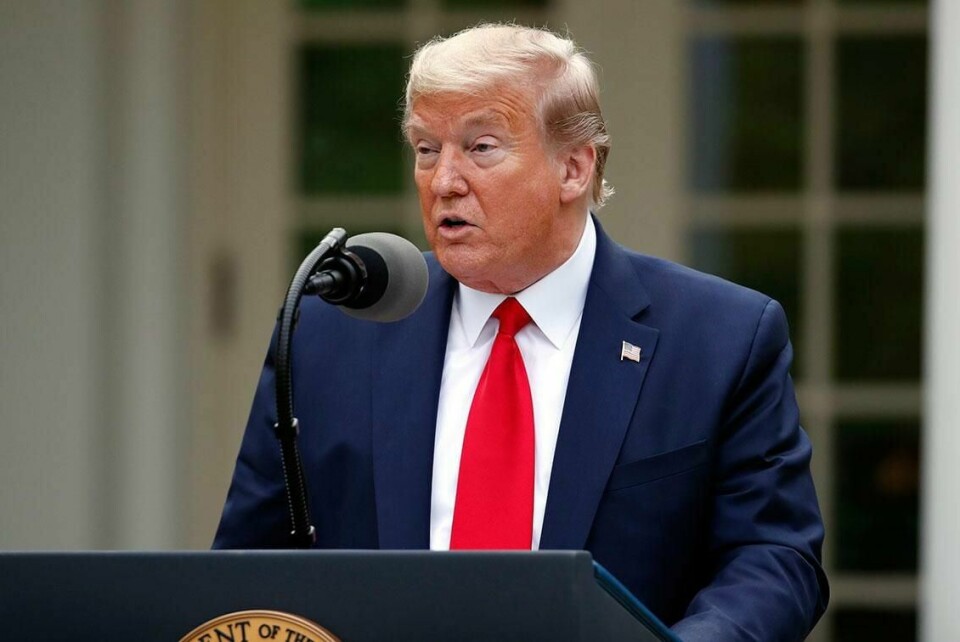 STOPPER: USAs president Donald Trump har bedt regjeringen om stoppe pengestøtten til Verdens helse-organisasjon. Det sa han tirsdag.