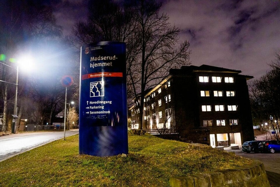 SYKEHJEM; To beboere har dødd på Madserud sykehjem de siste dagene. Begge var smittet med korona-viruset.