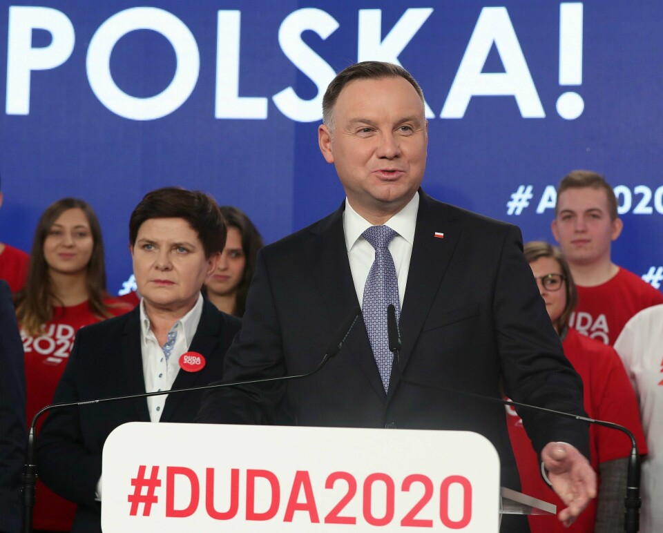PRESIDENT Andrzej Duda er president i Polen. Han vil fortsette. Det er planlagt valg på søndag. Men det er usikkert om det kan skje.