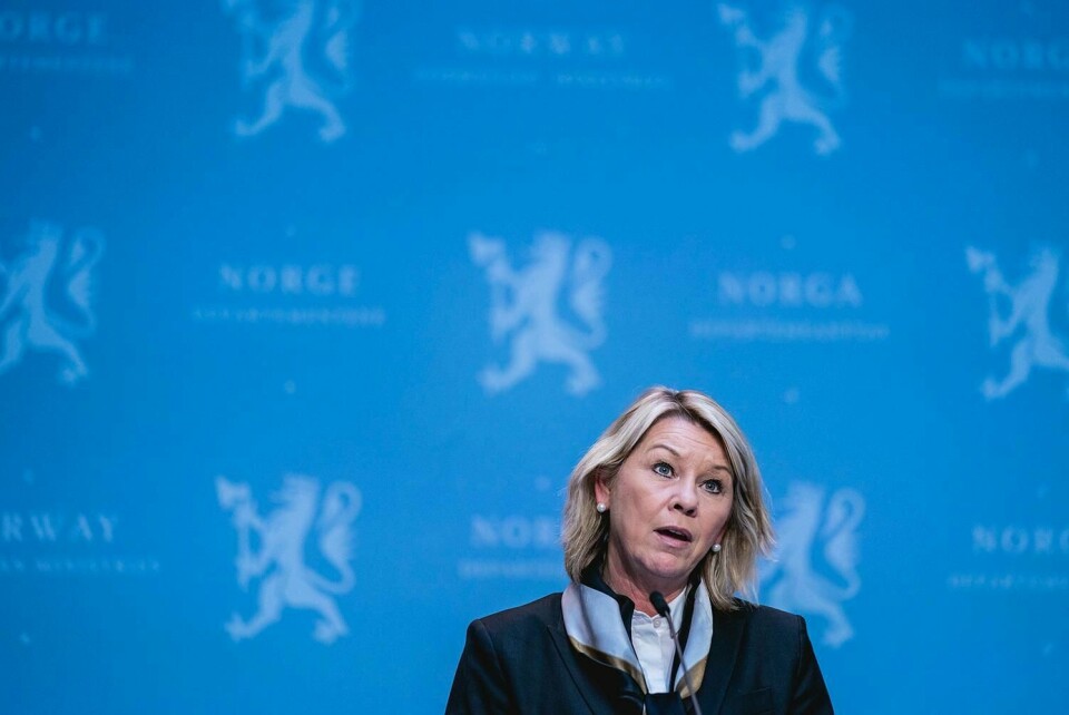 VENTETID: Justisminister Monica Mæland kan fortsatt ikke si når nordmenn får reise til land i Norden eller andre land.