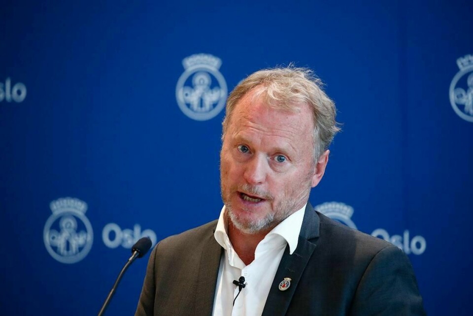HJEMME-KONTOR: Folk i Oslo bør fortsette å jobbe hjemmefra. Det sa byrådsleder Raymond Johansen fredag.