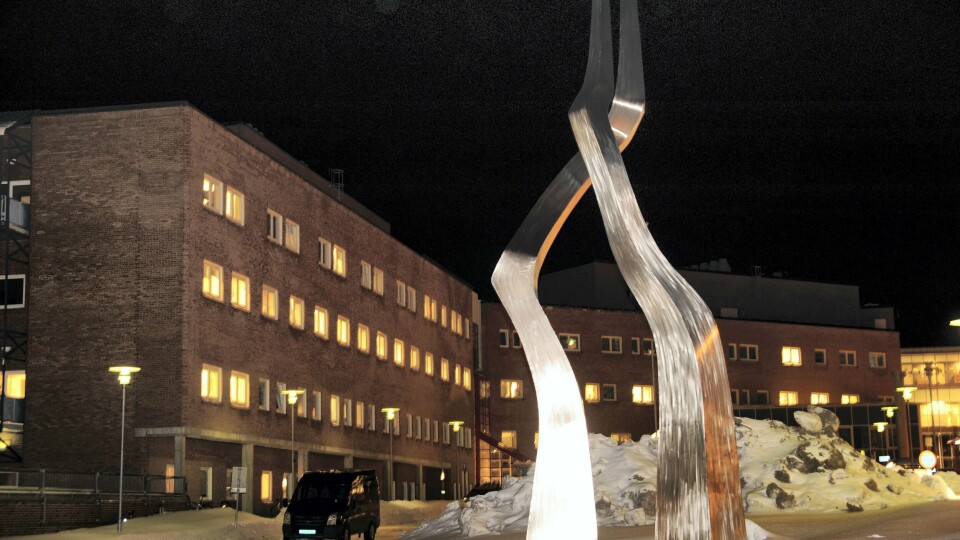 DØDE: En mann ble tatt av et snøskred. Han døde på sykehuset, sier Universitets-sykehuset Nord-Norge (bildet). Foto: Rune Stoltz Bertinussen / NTB scanpix