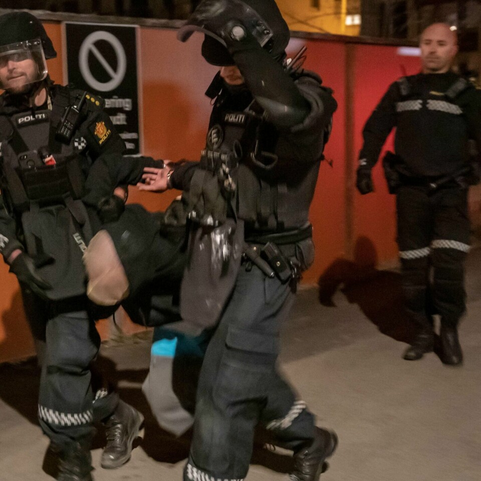 PÅGREPET: Politiet pågrep en mann som angrep en person på en trikk. Det skjedde i Oslo mandag.