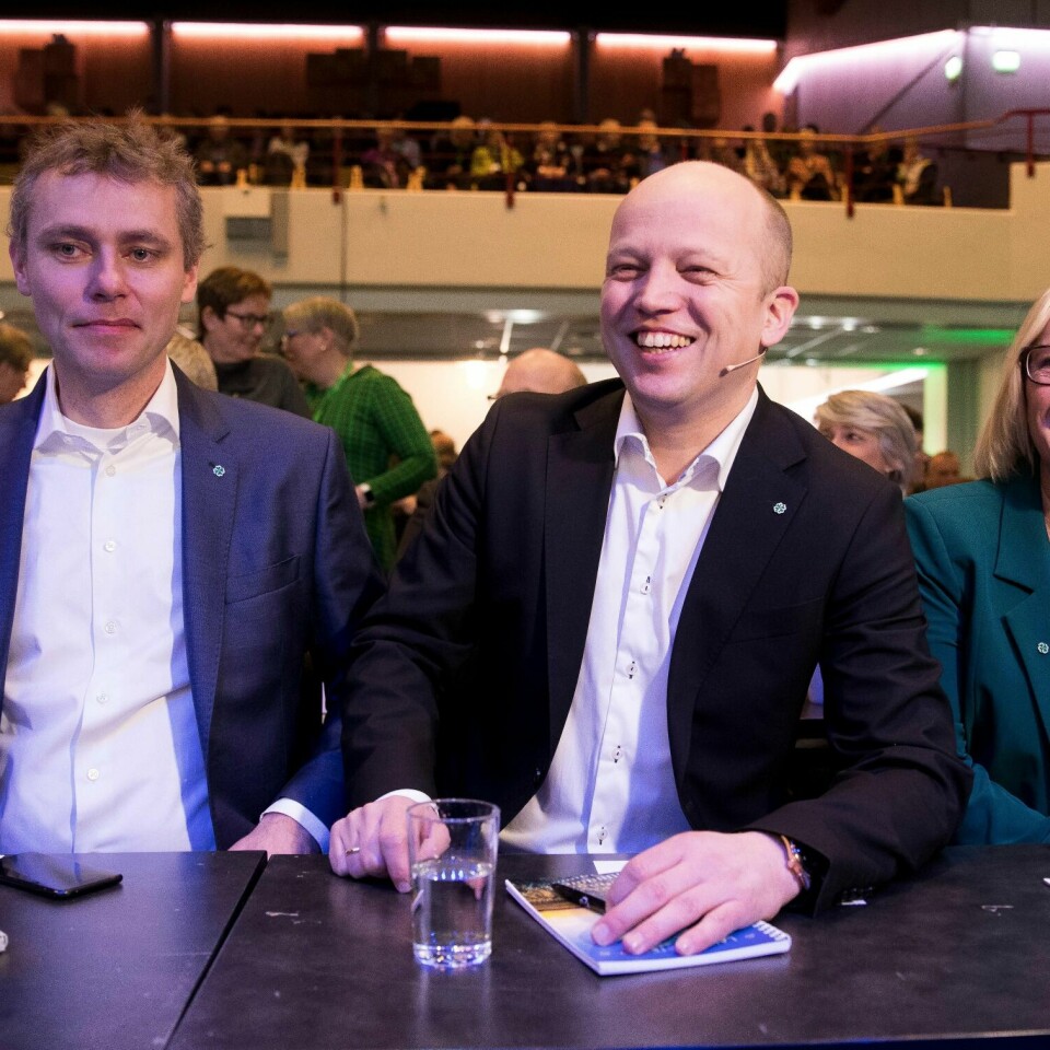 MÅLING: Senterpartiet (Sp) gjør det bra på en ny måling. Partiet får 14,3 prosentpoeng. – Får vi dette resultatet i kommune- og fylkestingsvalget, er det historisk bra, sier Trygve Slagsvold Vedum. Han er leder i Sp.