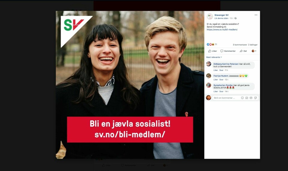 Skryter av å være en jævla sosialist