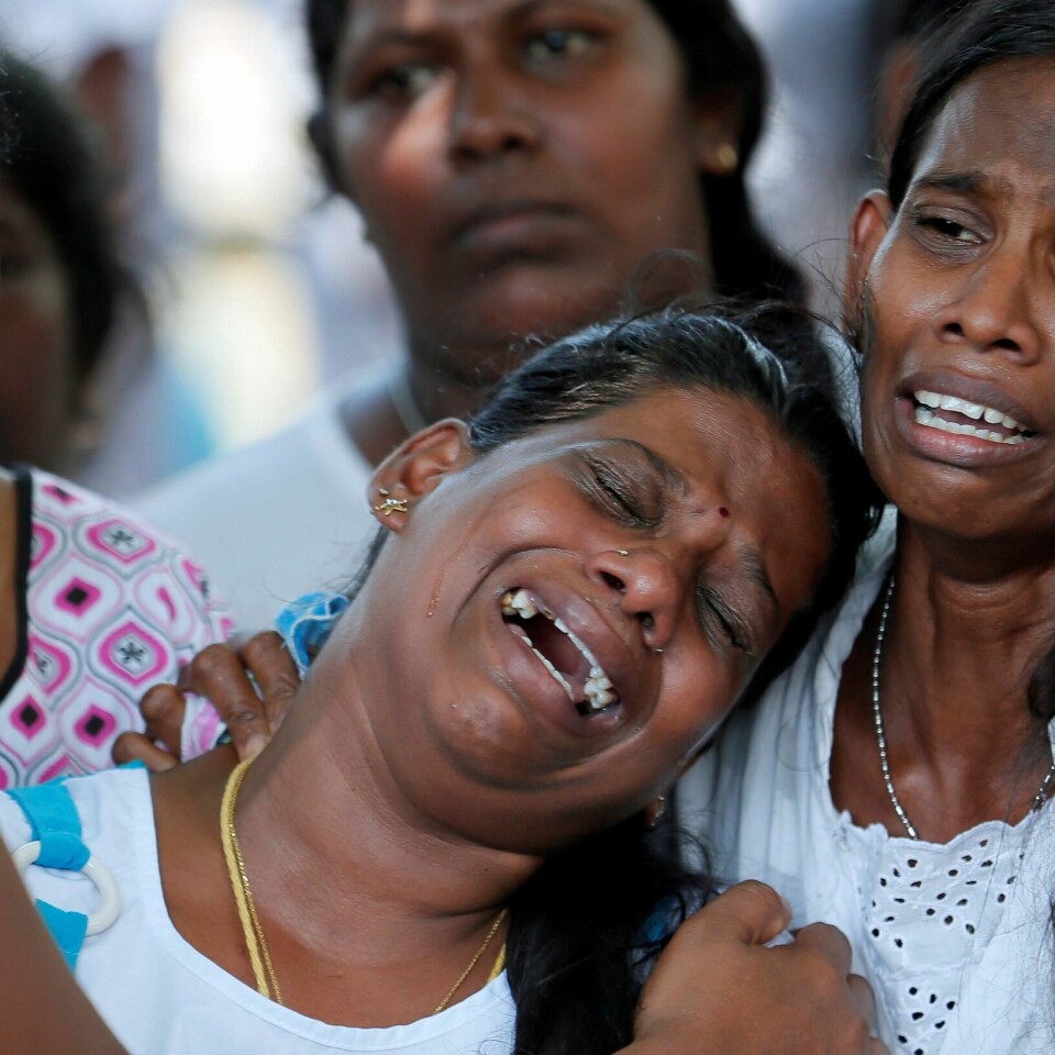 SORG: Terrorister har spredd død og sorg på Sri Lanka.