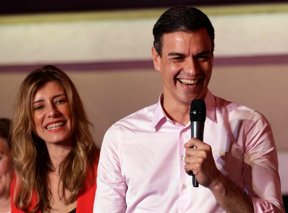 VINNER: Pedro Sanchez vant valget i Spania. Nå skal han lage regjering med andre partier.