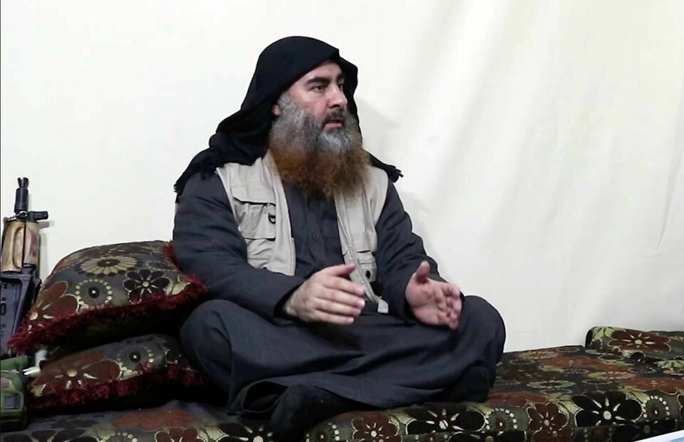 HEVN: Abu Bakr al-Baghdadi er leder for terrorgruppa IS. Han sier angrepet på Sri Lanka er hevn for angrep mot IS i Syria.
