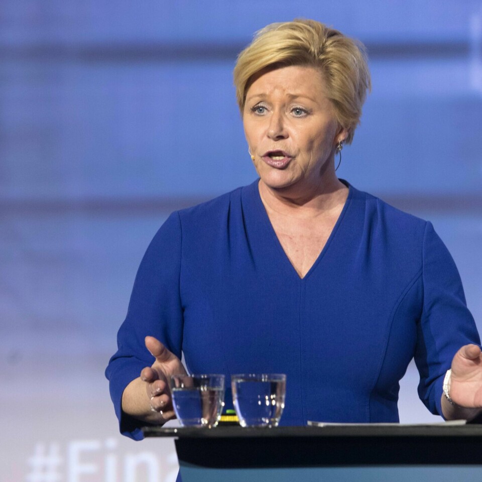 PENGER: Finansminister Siv Jensen og regjeringen vil bruke mer oljepenger.