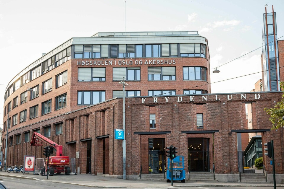 KRITIKK: Rektor ved Høgskolen i Oslo og Akershus vil droppe krav om norsk. Det gjelder de som skal undervise lærere og sykepleiere ved skolen.