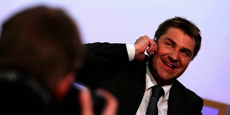 FORNØYD: Toni Brunner leder Sveitsisk folkeparti (SVP). De ville at regjeringen skulle lage grenser for hvor mange folk fra EU som får komme inn i landet. Søndag sa et knapt flertall i Sveits ja til nye regler.