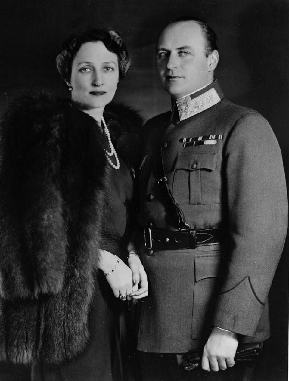 TV-SERIE: Nå kommer serien om kronprinsesse Märtha og hennes innsats under krigen. Her er hun sammen med kronprins Olav.