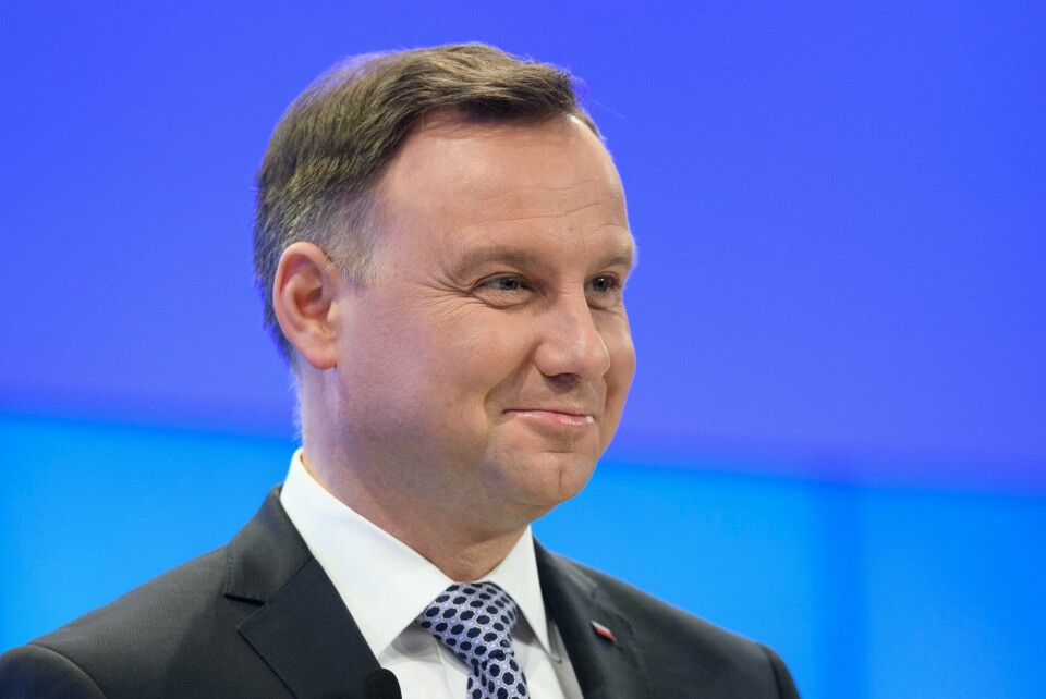 PRESIDENT: Andrzej Duda er president i Polen. Han må godkjenne den nye loven om holocaust.