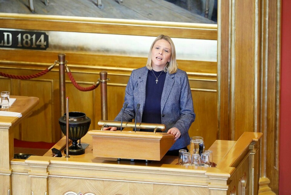 UNNSKYLD: Statsråd Sylvi Listhaug sa unnskyld i Stortinget torsdag. Men Arbeiderpartiet er ikke fornøyd med den unnskyldningen.