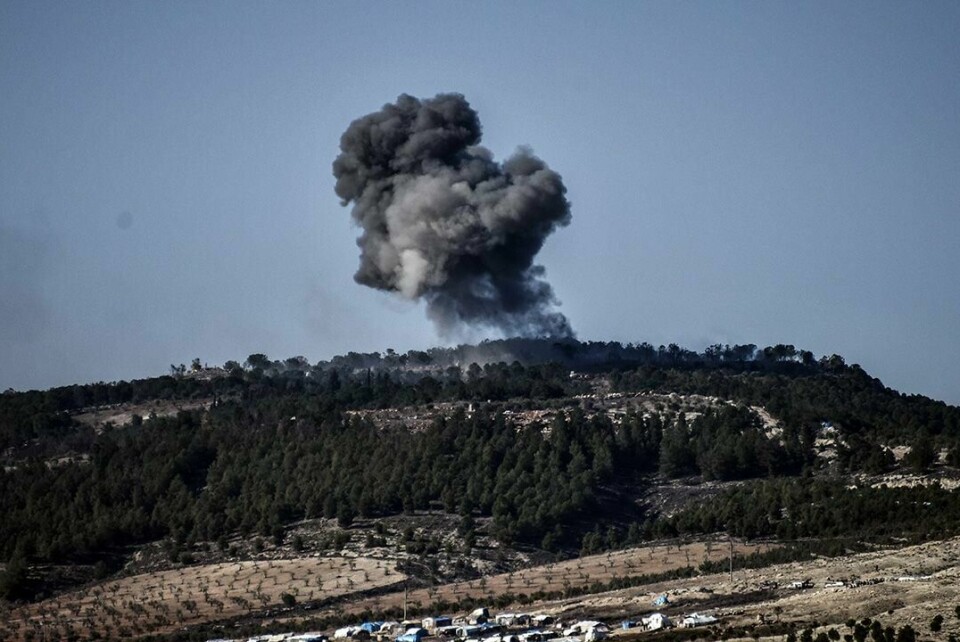 ANGREP: Tyrkia angriper byen Afrin nord i Syria. Styrker som støtter den syriske regjeringen, nærmer seg området. De skal hjelpe kurderne som Tyrkia angriper.