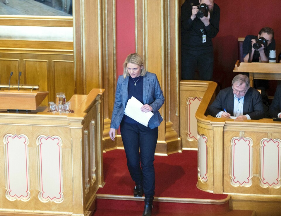 TILLIT?: Har partiene på Stortinget fortsatt tillit til justisminister Sylvi Listhaug? Det blir klart neste tirsdag.