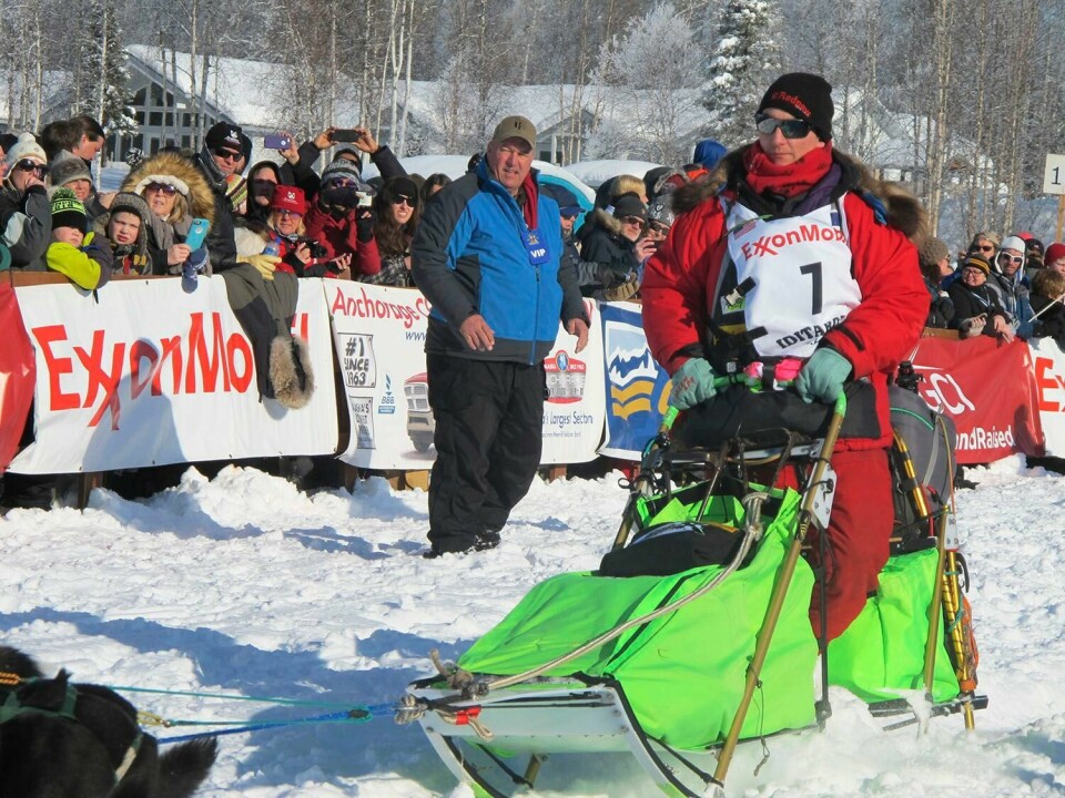 VANT: Norske Joar Leifseth Ulsom vant hundeløpet Iditarod i USA.