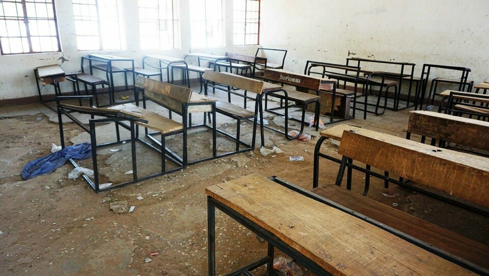 TOMT: 110 jenter ble bortført fra skolen sin i februar. Bare tomme jenter sto igjen i klasserommet i Dapchi.
