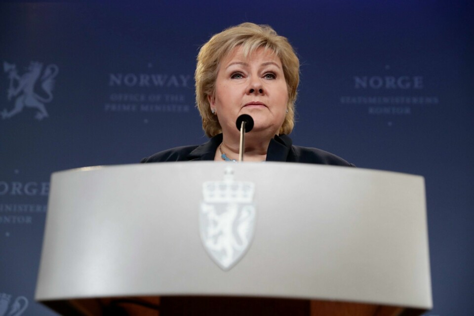 SKRYTER: Statsminister Erna Solberg sier at Sylvi Listhaug har gjort en god jobb for regjeringen. Listhaug kan komme tilbake som minister, sier hun.