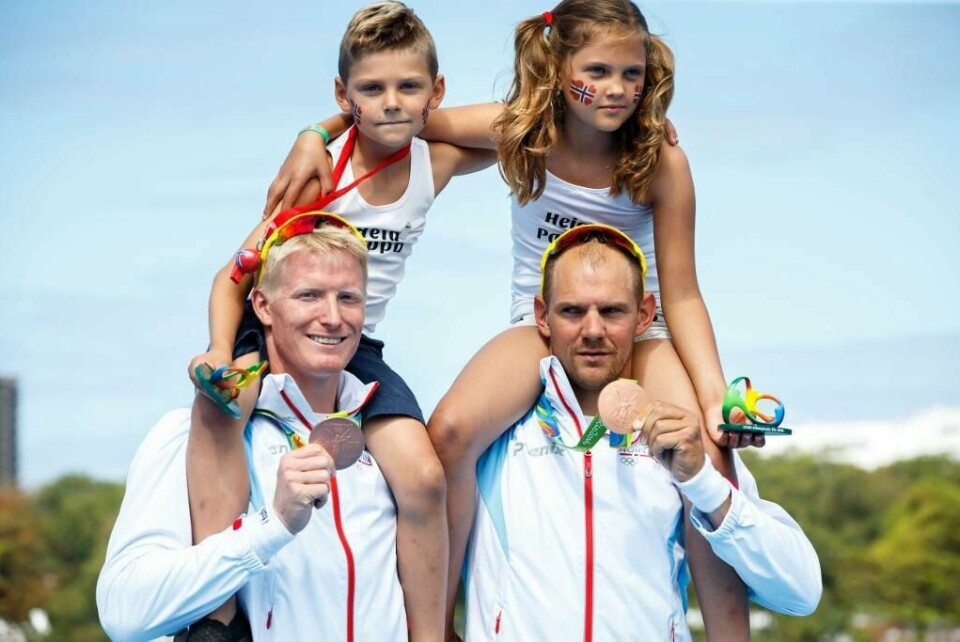 BRONSE: Roerne Olaf Tufte og Kjetil Borch tok bronse i Brasil torsdag.