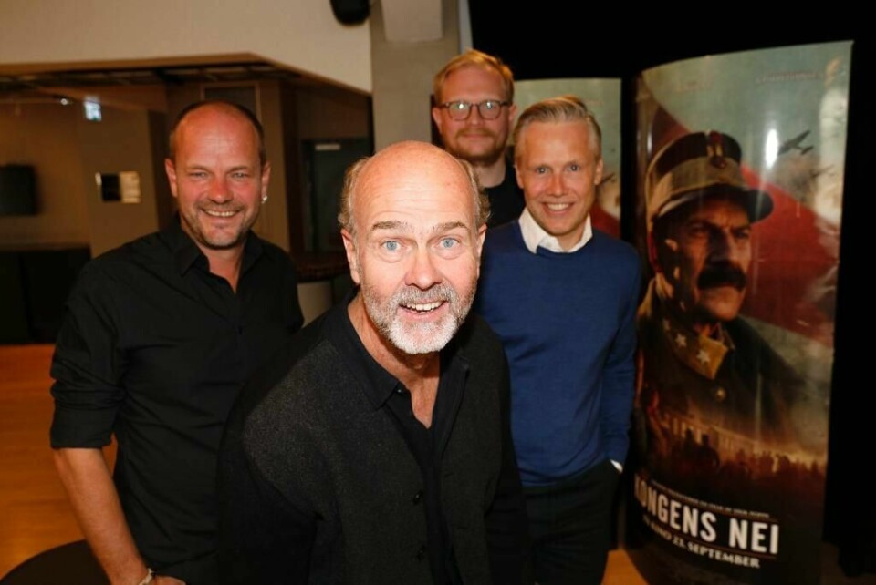 KRIG: «Kongens nei» handler om Norge under andre verdenskrig. Tyskerne tok landet i 1940. Filmen kan vinne Oscar, om den kommer til finalen. Regissør Erik Poppe (fremst) har laget filmen.