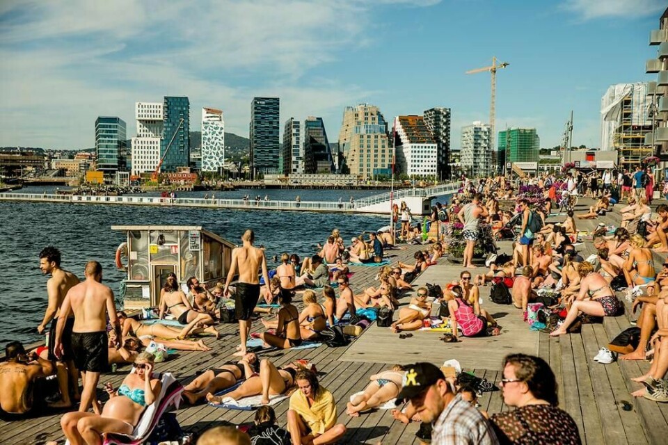 SOMMER: Hele landet vil få fint og varmt vær de neste dagene.
