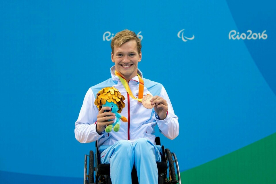 BRONSE: Svømmeren Andreas Bjørnstad vant bronse for Norge onsdag.