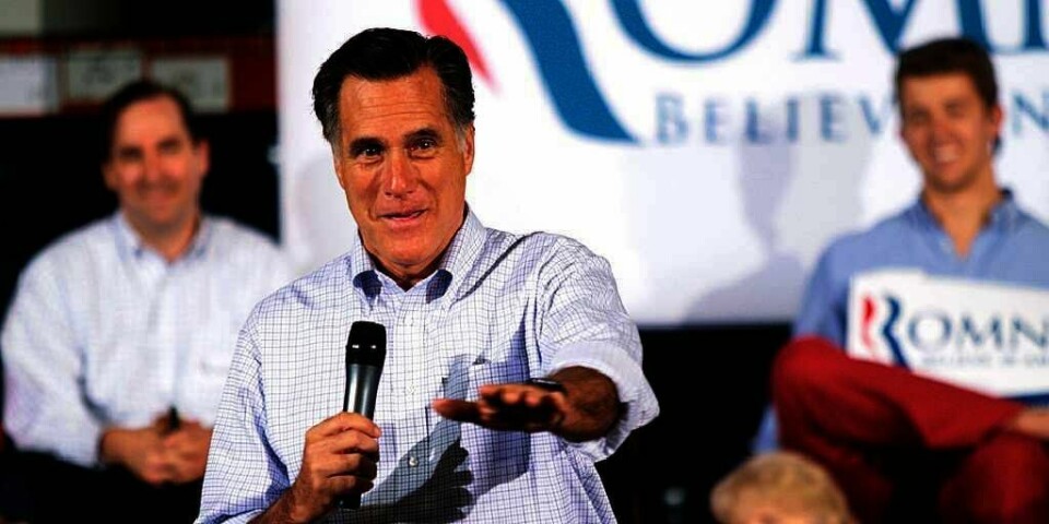 VANT:  Mitt Romney tok seieren i tre nominasjons-valg til Republikanerne tirsdag. Dermed er han nærmere kampen om å ta over som USAs president etter Barack Obama.