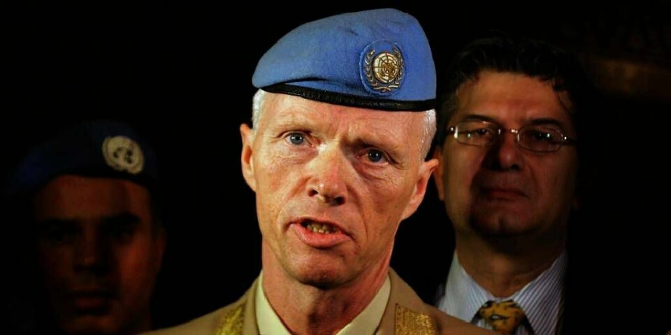 USKADD: En bombe eksploderte i Syria onsdag. Norske Robert Mood passerte i bil under et minutt før. Han ble ikke skadd.