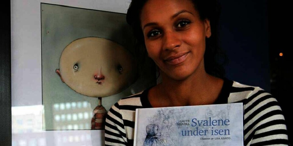 PLANER: Lisa Aisato har tegnet til forfatter Gaute Heivolls nye bok. Den heter «Svalene under isen».