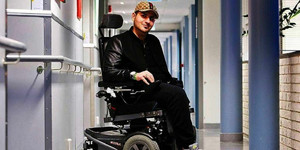 VITNER: Mohamad Hadi Hamed fra Brumunddal ble skutt tre ganger på Utøya 22. juli. Både venstre ben og venstre arm måtte amputeres. Torsdag vitner han i rettssaken i Oslo tingrett.