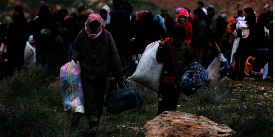 FLYKTER: Snart har én million mennesker flyktet fra landet. Mange av dem er kvinner og barn. De fleste av flyktningene fra Syria har reist til Tyrkia, Libanon, Jordan, Irak og Egypt. FN sliter med å hjelpe dem.