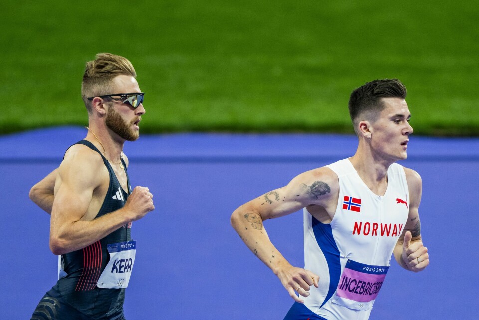 TØFF KONKURRANSE: Jakob Ingebrigtsen møter Josh Kerr i OL-finalen i 1500 meter. Begge er favoritter til å ta gullet. Foto: Fredrik Varfjell / NTB