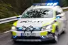 Bildet viser en politibil i fart. Foto: NTB