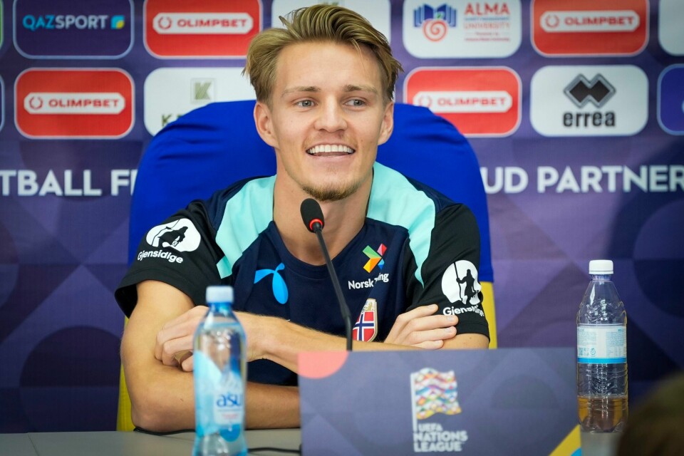 FOTBALL: Martin Ødegaard er en av de norske spillerne som møter Kasakhstan fredag. – Jeg håper vi får en god dag og vinner, sier han. Bildet viser fotballspiller Martin Ødegaard.Foto: Terje Pedersen / NTB