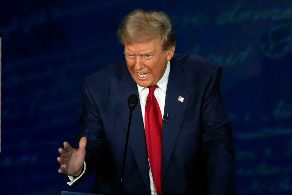 DEBATT: Donald Trump møtte Kamala Harris til debatt natt til onsdag. Donald Trump ble hardt presset på hva han mener om krigen i Ukraina under TV-debatten mot Kamala Harris. Foto: AP / NTB