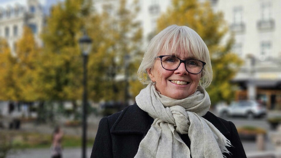 LOGOPEDER: – Vi vil at alle kommuner må tilby logoped, skriver Mari Larsen. Bildet viser Mari Larsen i LHL ved Stortinget.