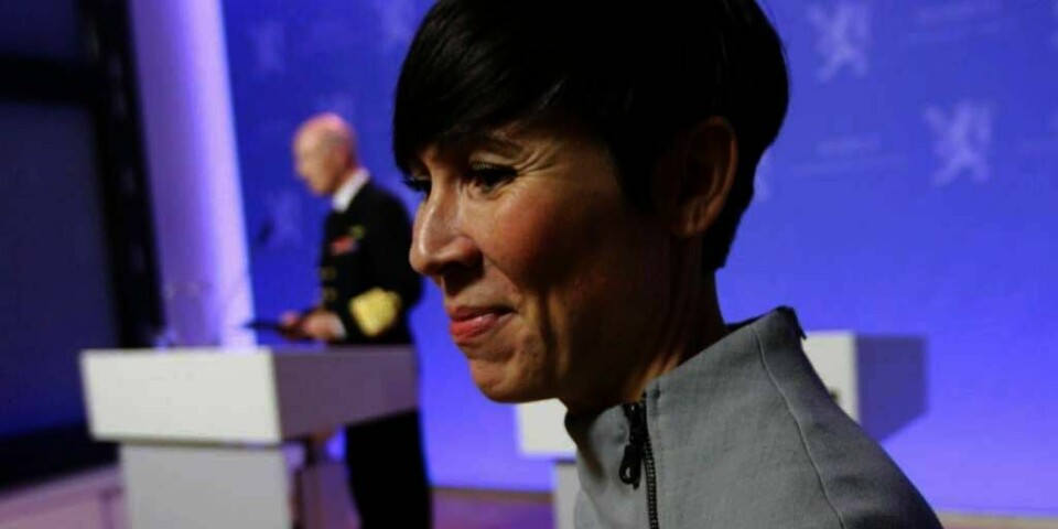 ENDRING: Forsvarsminister Ine Eriksen Søreide sier at Norge må endre Forsvaret. Årsaken er at sikkerhets-situasjonen rundt landet vårt har endret seg.