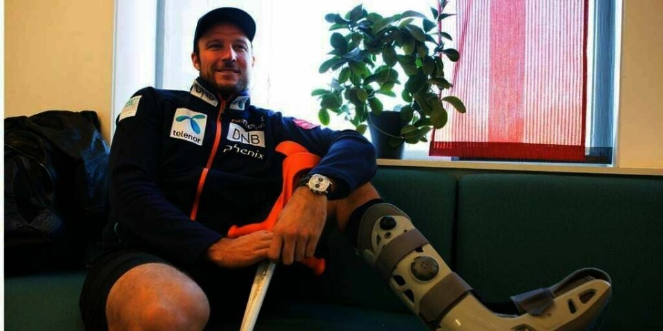 KRYKKER:Aksel Lund Svindal røk akilles-senen i hælen for under to uker siden. Han utelukker ikke at han kan delta i verdens-mesterskapet i alpint i februar.