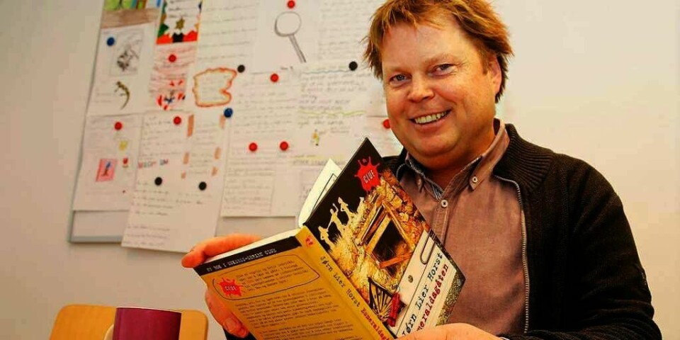 FRISTER: Krimforfatter Jørn Lier Horst vil ha flere gutter til å lese bøker.
