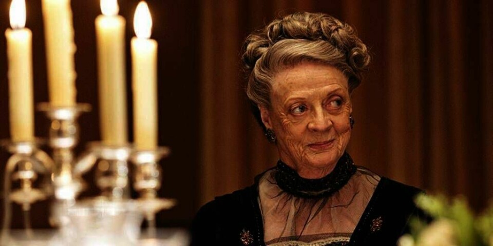 TV: Maggie Smith spiller grevinne Grantham i TV-serien «Downton Abbey». Søndag fyller hun 80 år.