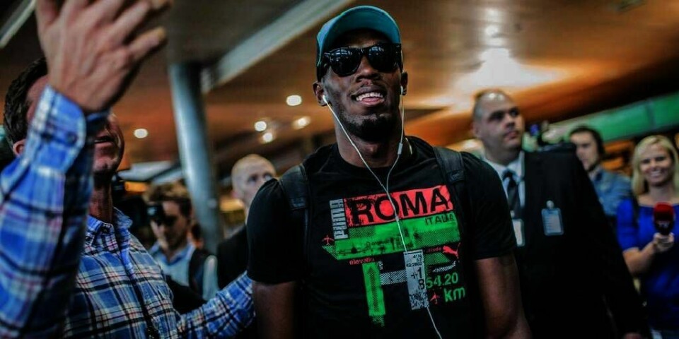 I OSLO: Usain Bolt er i Oslo. Torsdag løper han 200 meteren under Bislett Games.