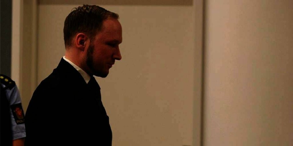 NEI: Anders Behring Breivik er dømt for terrorangrepene i Oslo i 2011. I mars døde moren hans. Breivik vil ikke arve noe fra henne.