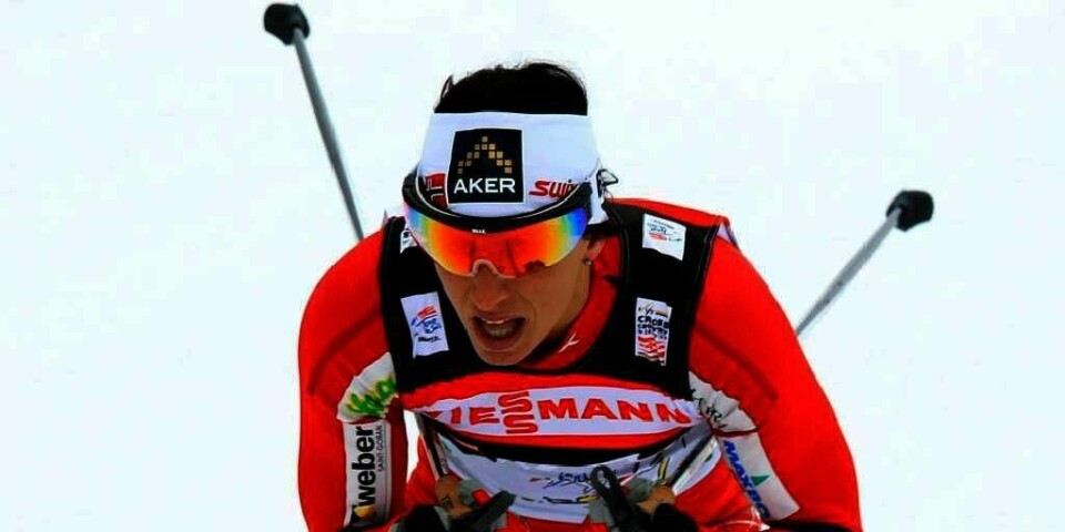 STERK: Skiløper Marit Bjørgen gjorde nok en flott innsats i konkurransen Tour de Ski. Hun vant sin tredje etappe på rad onsdag. Det var på sprint.