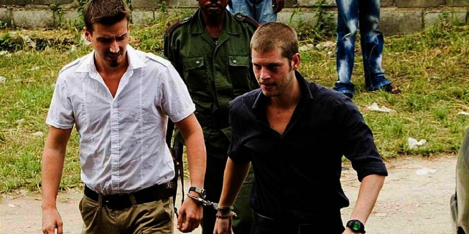 VANSKELIG: Tjostolv Moland og Joshua French sitter i fengsel i Kongo. De har skrevet en rapport fra fengselet. I den forteller de at det er vanskelige forhold.