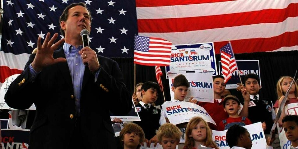 VALG:  Rick Santorum samler de mest konservative velgerne i USA. De vil ha ham som president-kandidat.