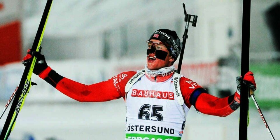 VANT:  Tarjei Bø leder verdenscupen i skiskyting. Han har vunnet alle rennene i sesongen. Det siste var i Obershof søndag.