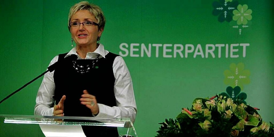 FIKK BOT: Senterpartiet må betale en bot på 200.000 kroner. Årsaken er at partiet brøt partiloven i 2009. Da fikk de 700.000 kroner i ulovlig pengestøtte.