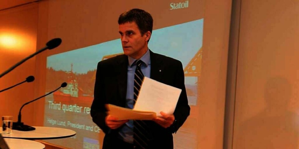 ALVORLIG: Helge Lund er sjef i Statoil. Selskapet hans kan få en bot i Canada. Statoil tar anklagene mot dem alvorlig.